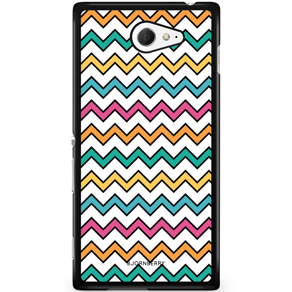 Sony Xperia M2 Aqua Case - Chevron Pattern