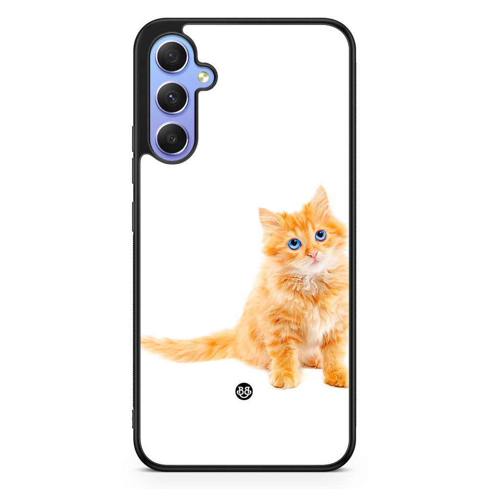 Samsung Galaxy A34 5G Case - Small brown cat