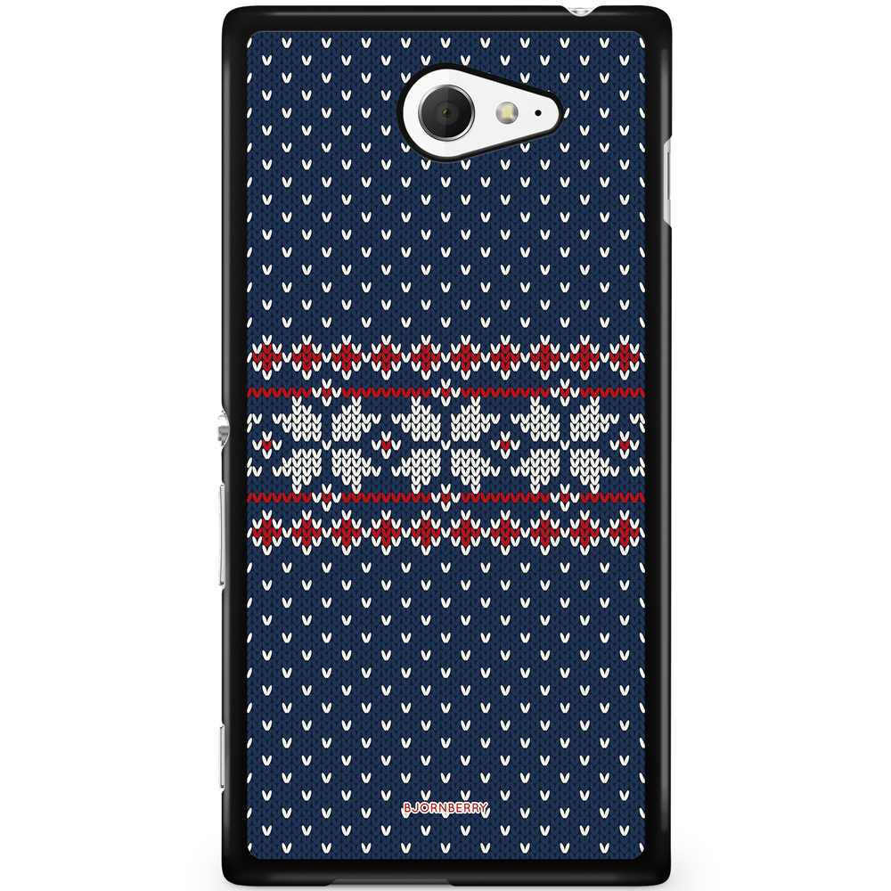 Sony Xperia M2 Aqua Case - Knitted Xmas