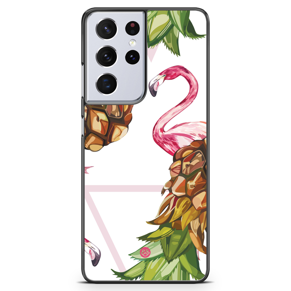 Samsung Galaxy S21 Ultra Case - Pineapple & Flamingo