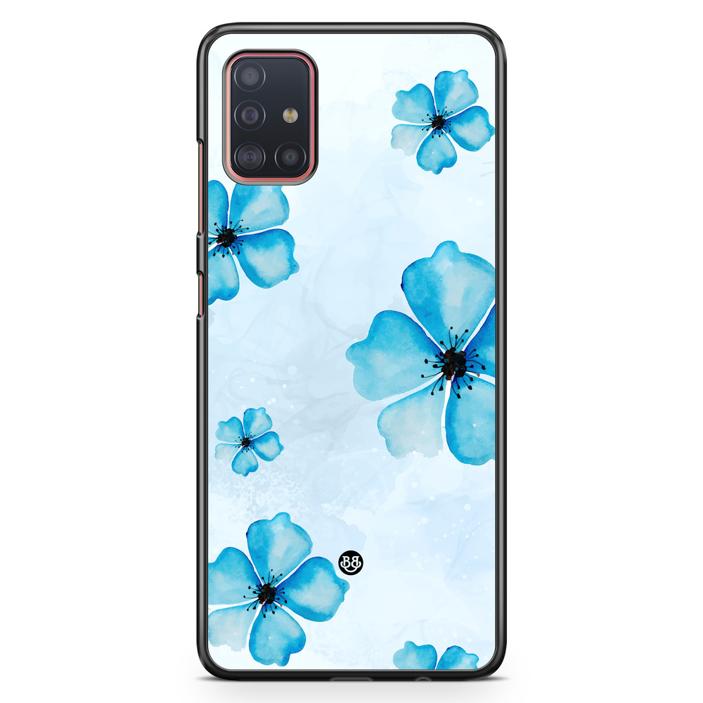 Samsung Galaxy A51 Case - WILD BLOOM - Blue Bloom