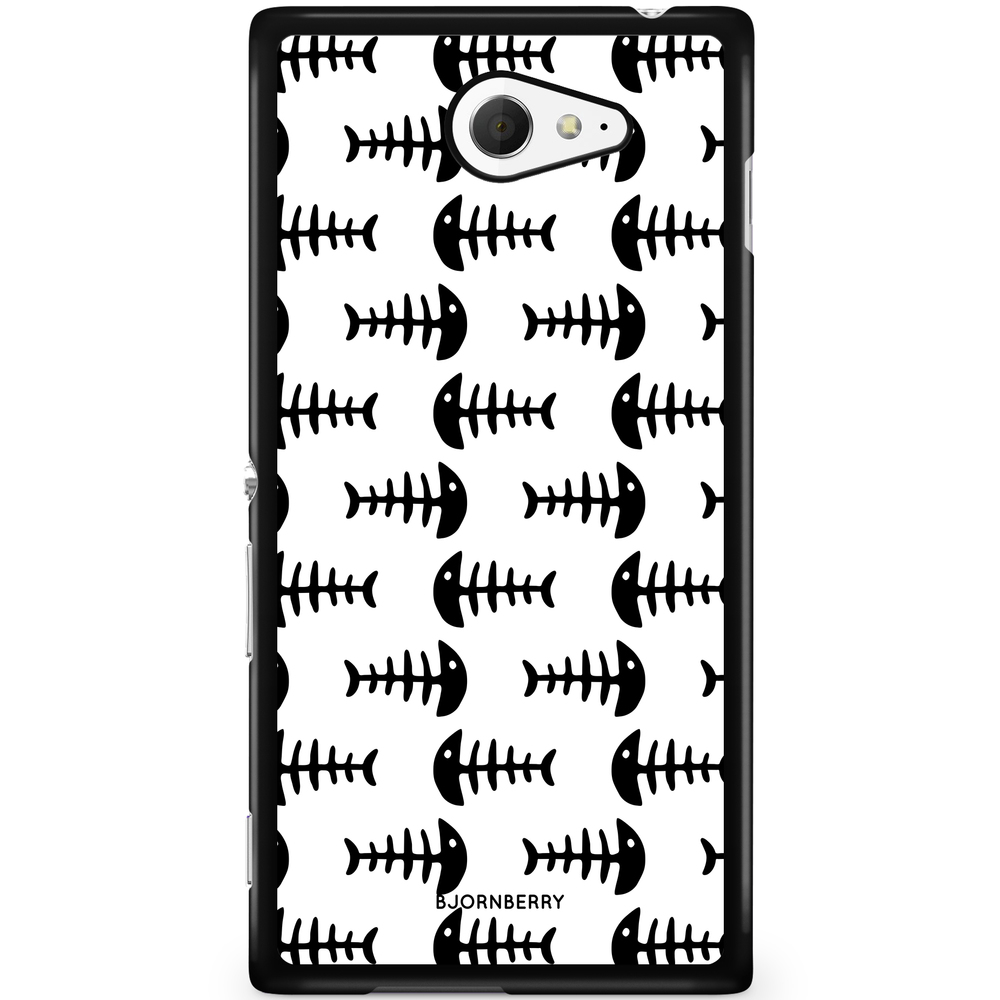 Sony Xperia M2 Aqua Case - Fish Skeleton