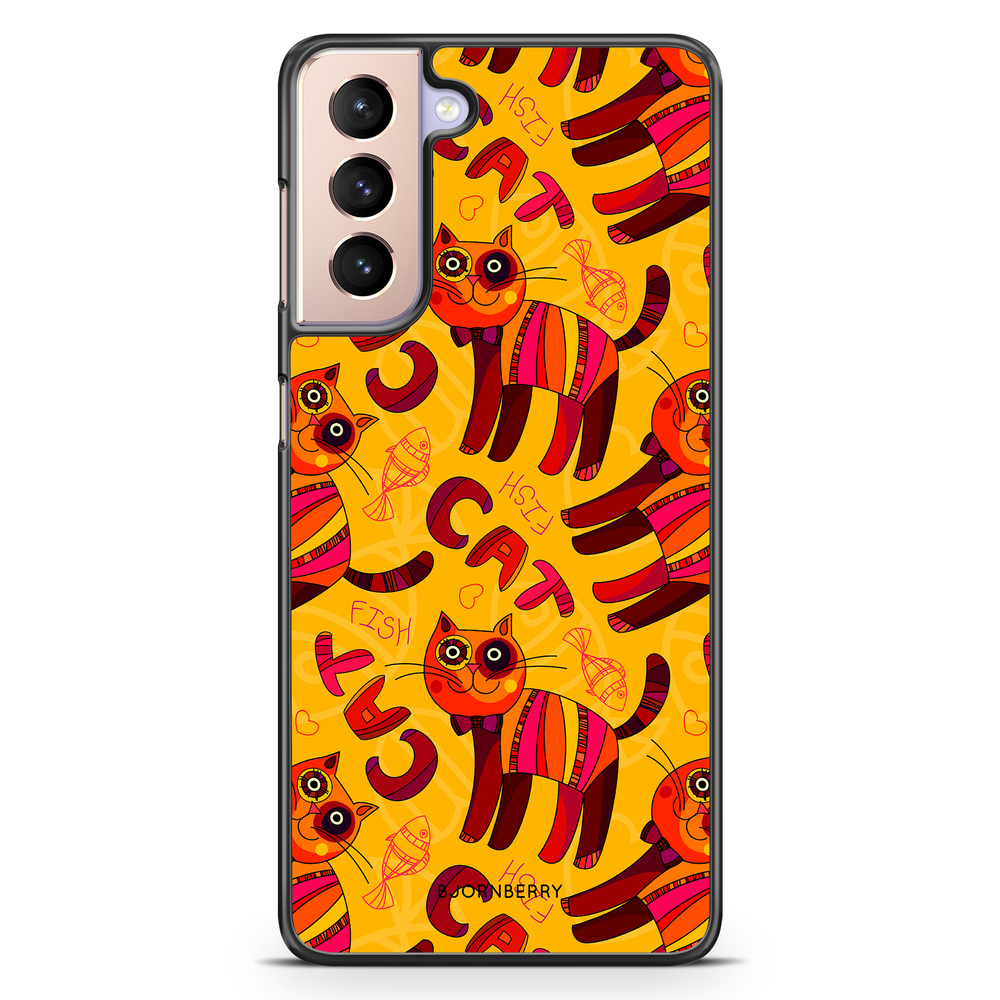Samsung Galaxy S21 Case - Cat & Fish