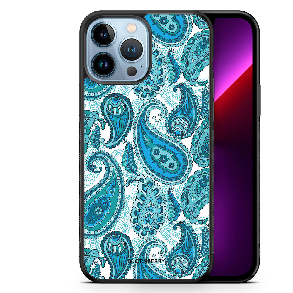 iPhone 13 Pro Max Case - Blue Paisley