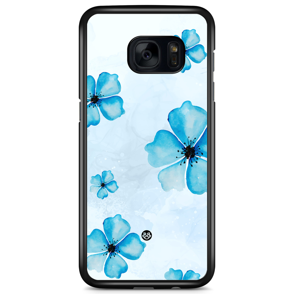 Samsung Galaxy S7 Case - WILD BLOOM - Blue Bloom