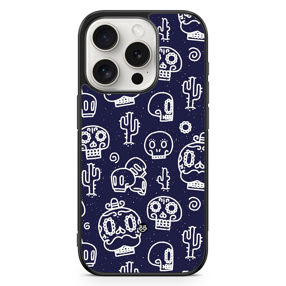 iPhone 15 Pro Case - Oldschool Skulls