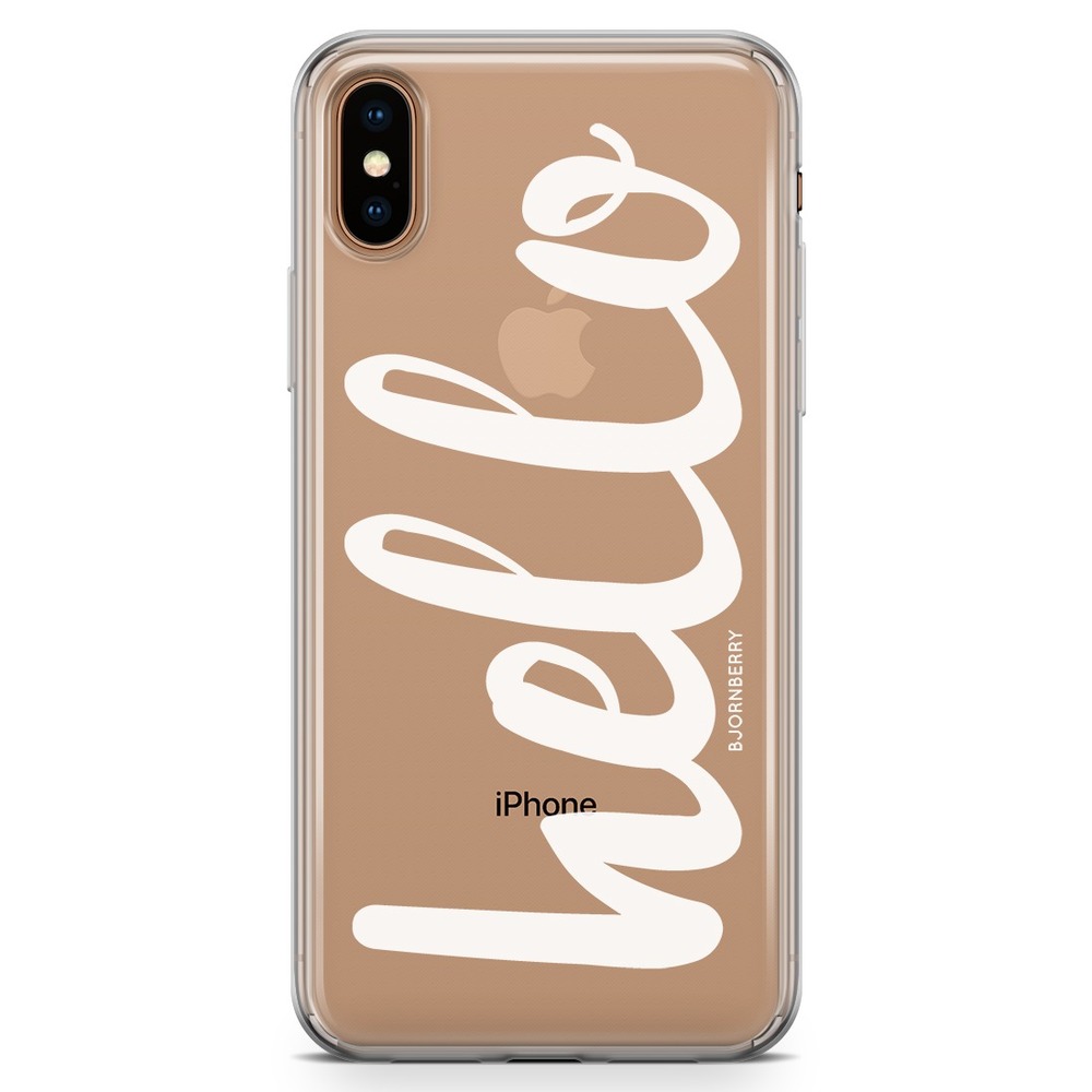 iPhone Xs Max Fashion Case - Hello White
