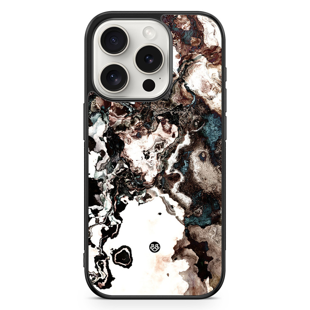 iPhone 15 Pro Case - Marble Brown