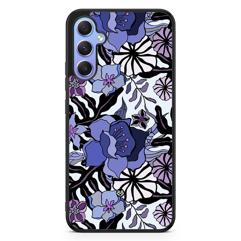 Samsung Galaxy A34 5G Case - Purple Flowers