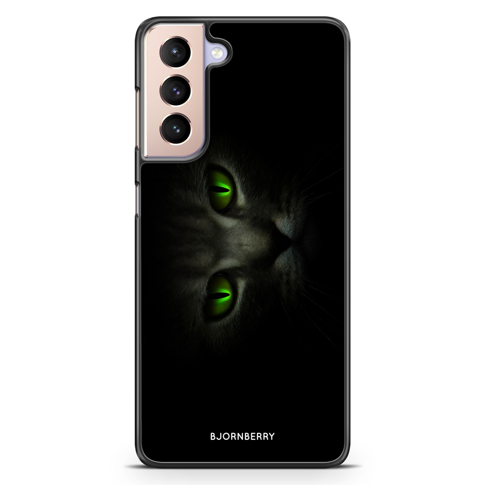Samsung Galaxy S21 Case - Green Cat Eyes