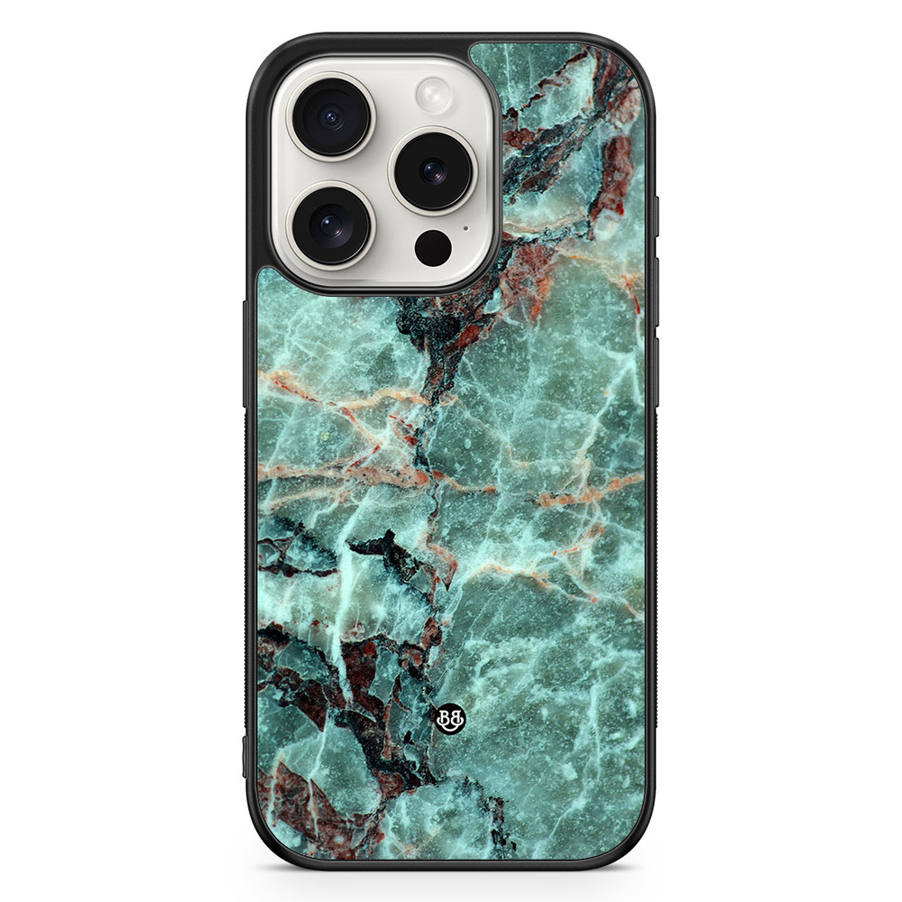 iPhone 15 Pro Case - Green Marble