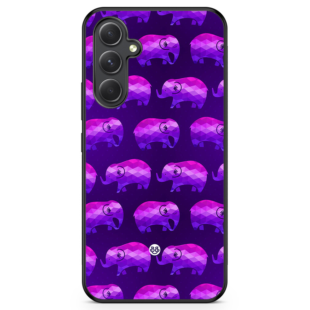 Samsung Galaxy A54 5G Case - Purple Elephants