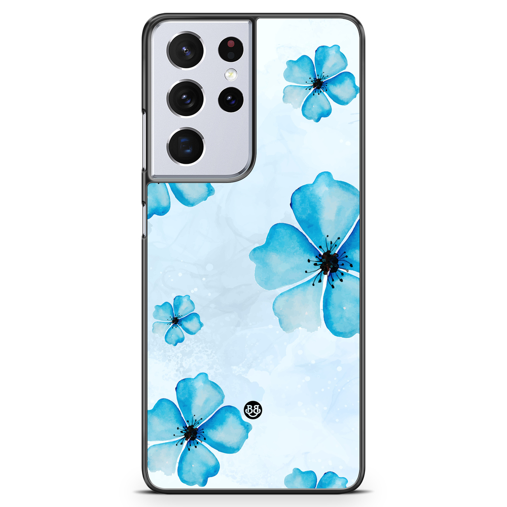 Samsung Galaxy S21 Ultra Case - WILD BLOOM - Blue Bloom