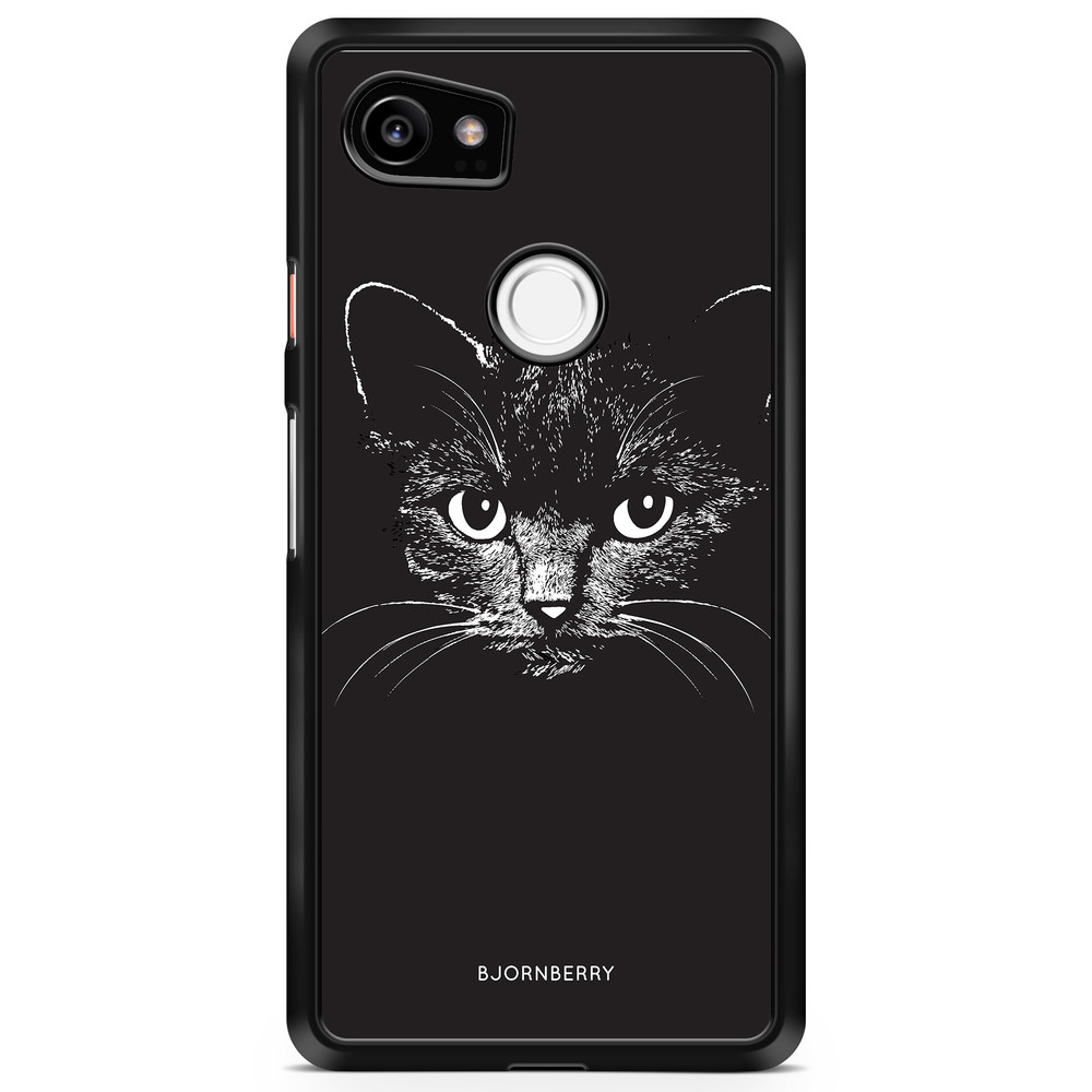 Google Pixel 2 XL Case - Black/White Cat
