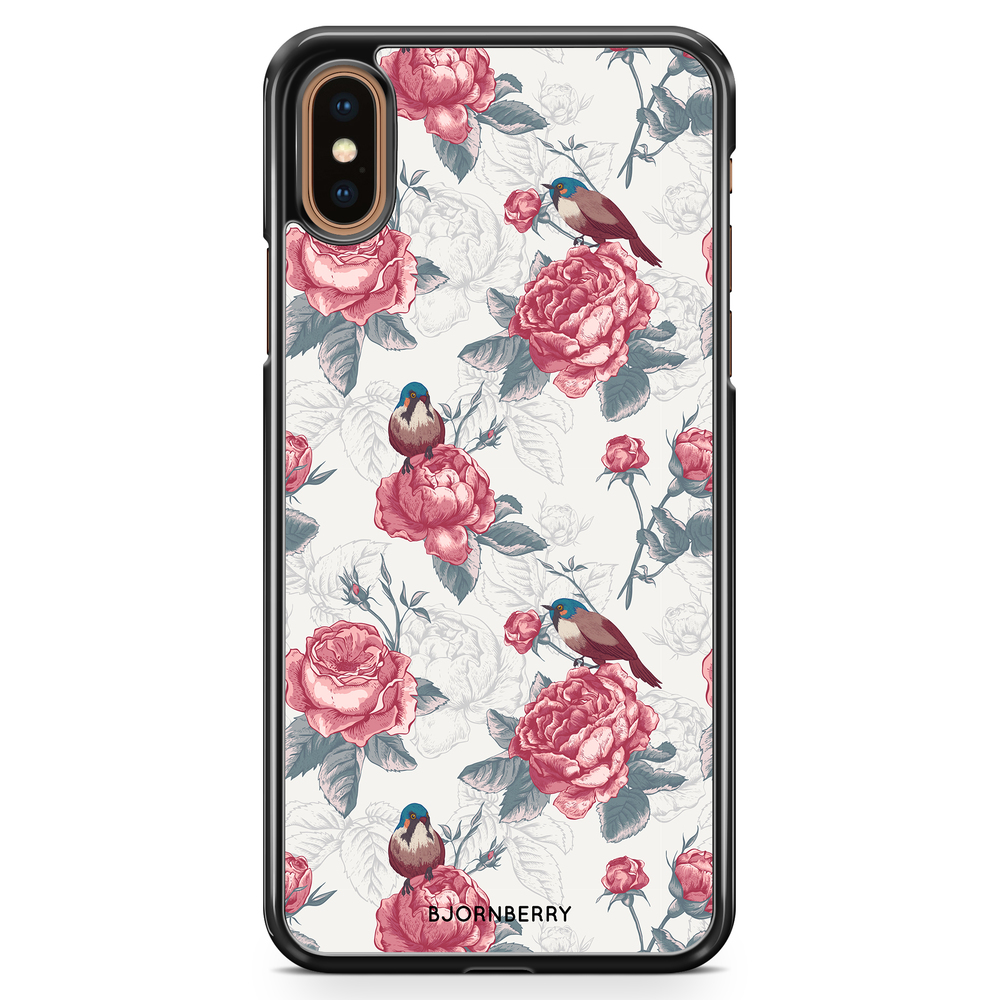 iPhone XS Max Case - Roses and Birds