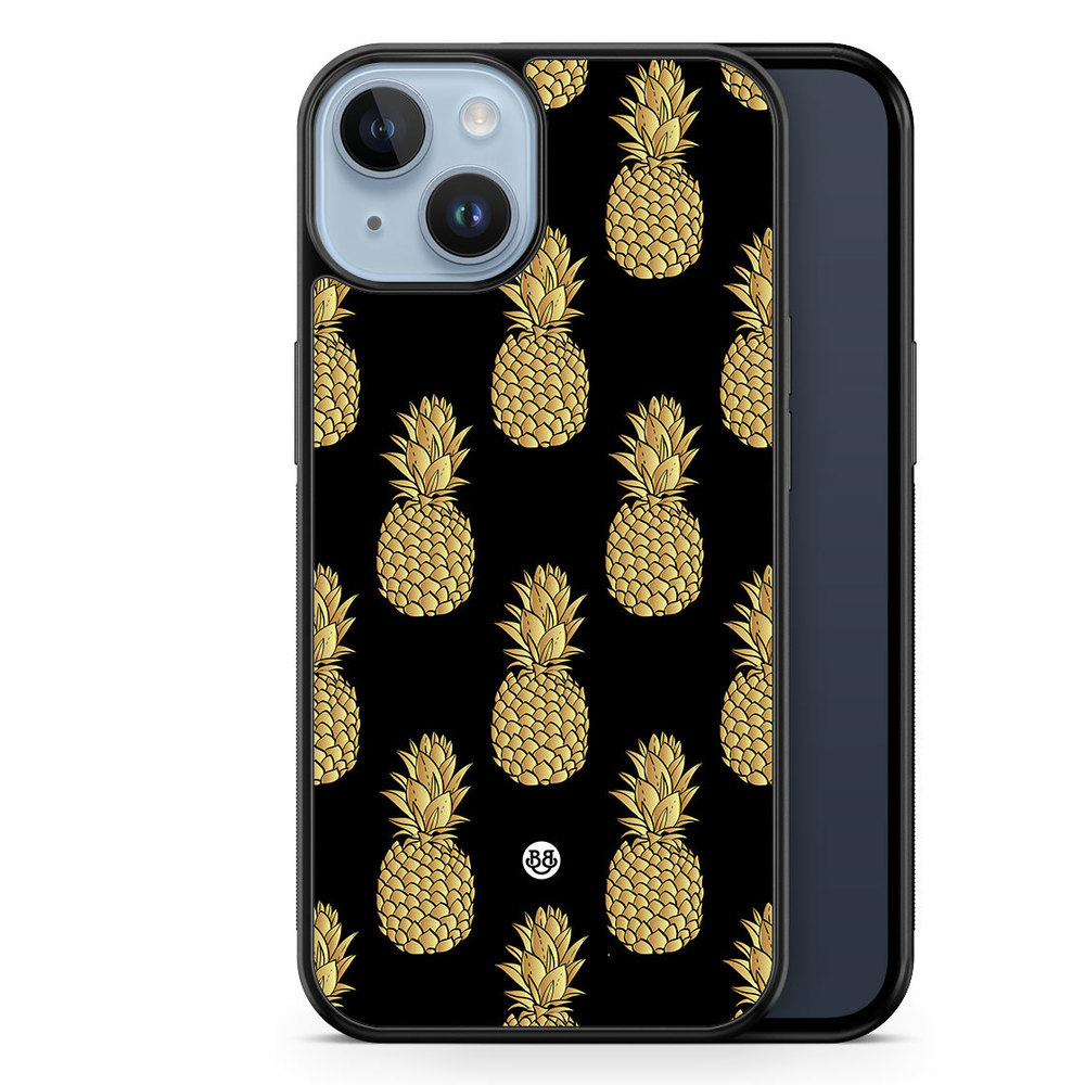 iPhone 14 Plus Case - Gold Pineapples
