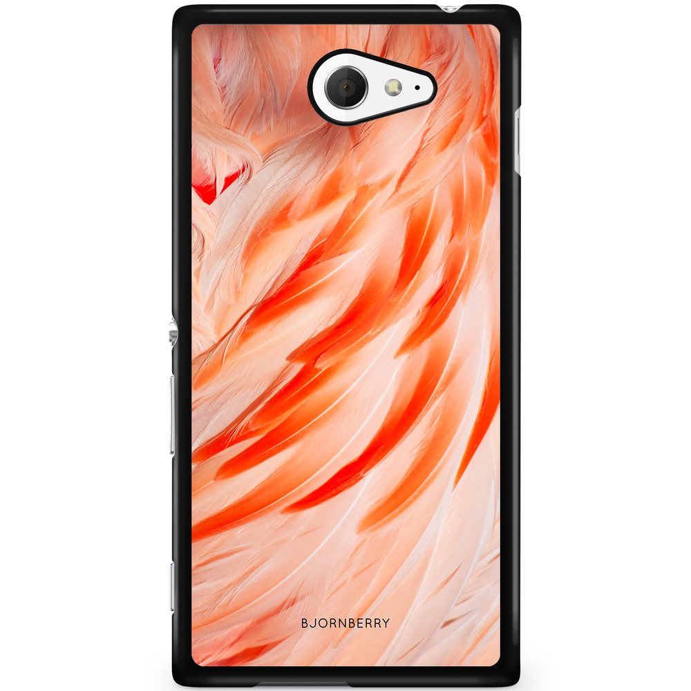 Sony Xperia M2 Aqua Case - Flamingo Feathers
