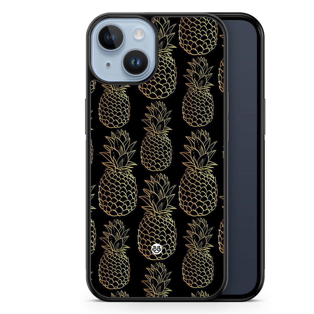 iPhone 14 Plus Case - Gold Pineapples