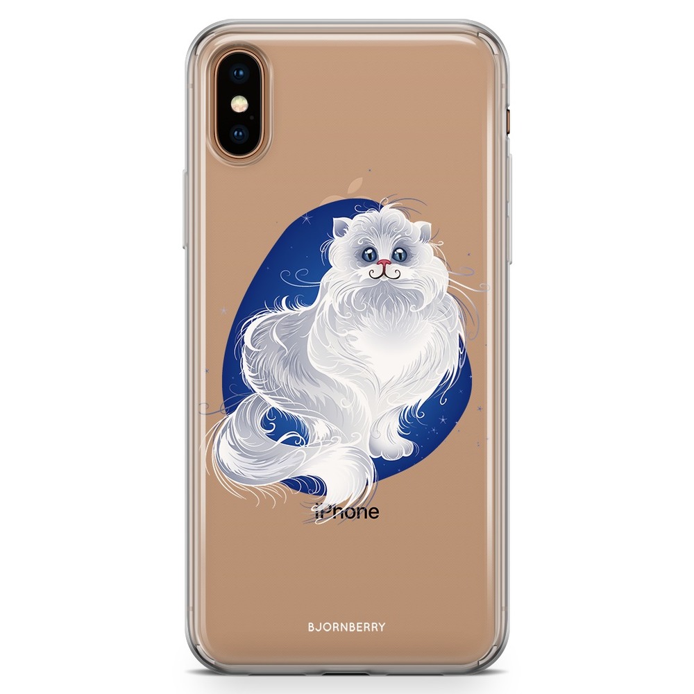 iPhone Xs Max Fashion Skal - Vit Katt