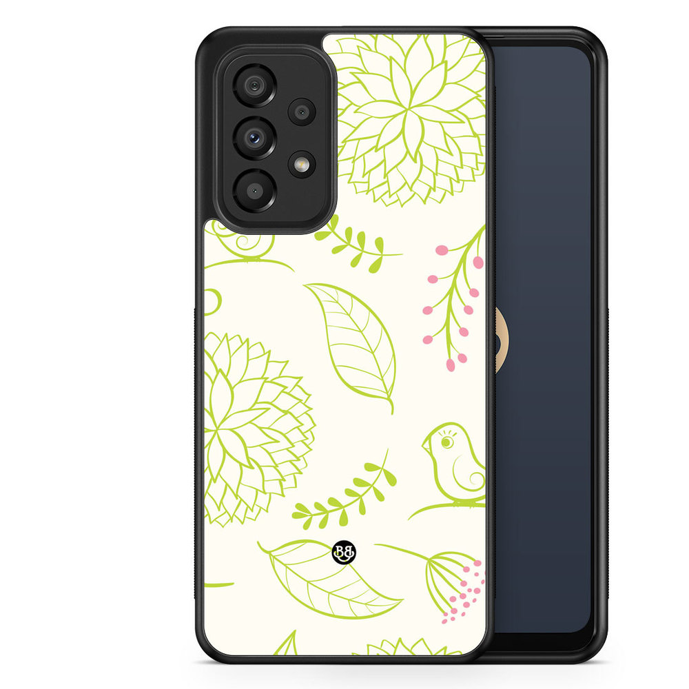 Samsung Galaxy A33 5G Case - Blomster Grön