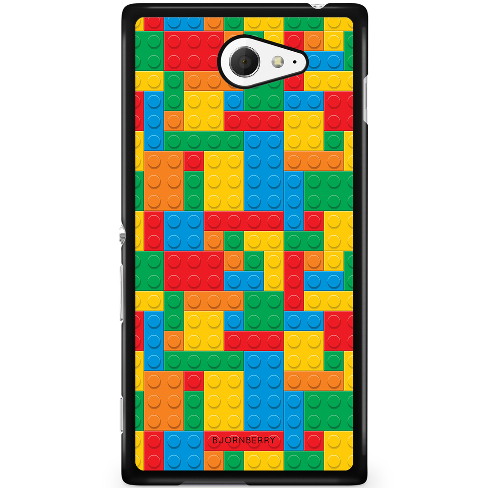 Sony Xperia M2 Aqua Case - Building Blocks