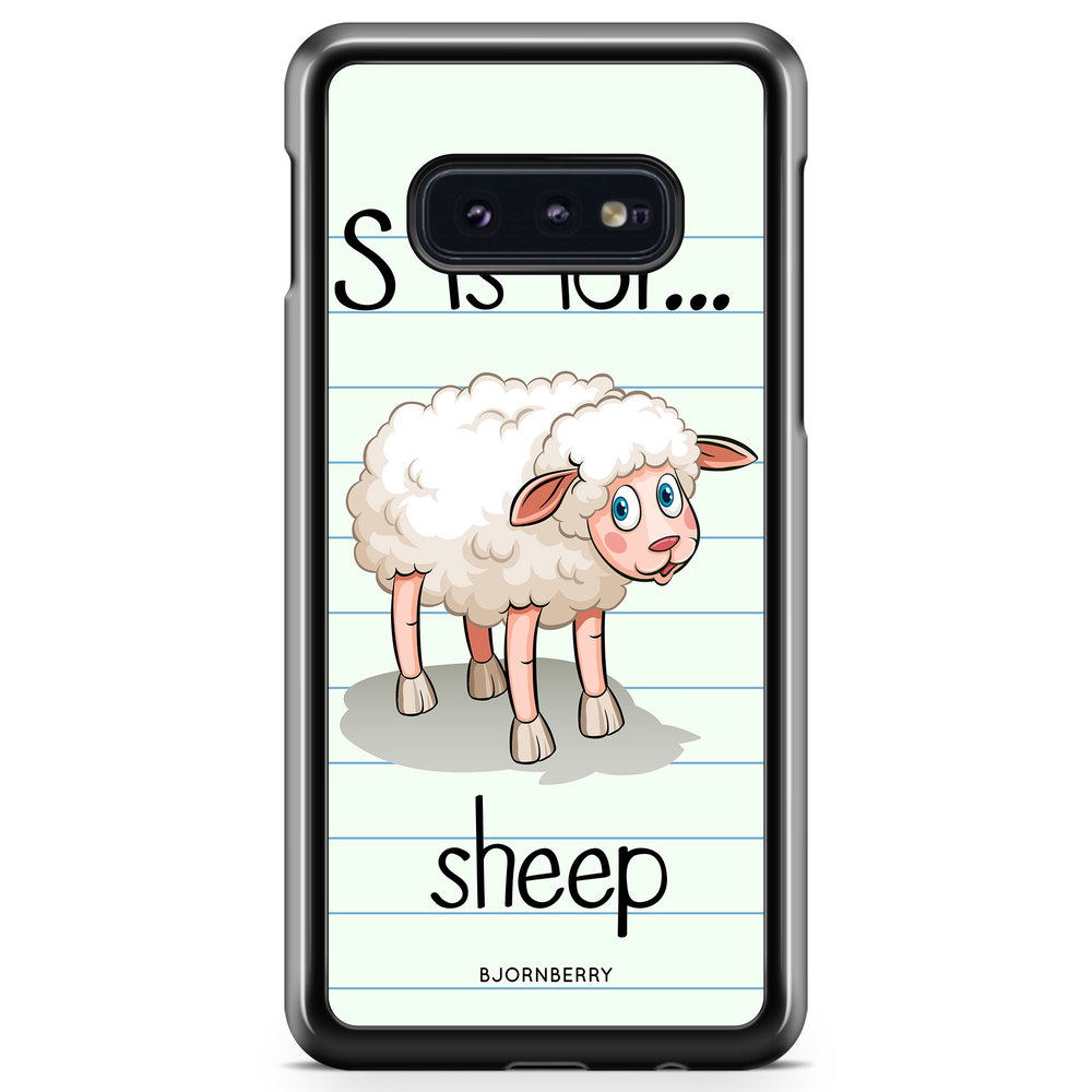 Samsung Galaxy S10e Case - S is for Sheep