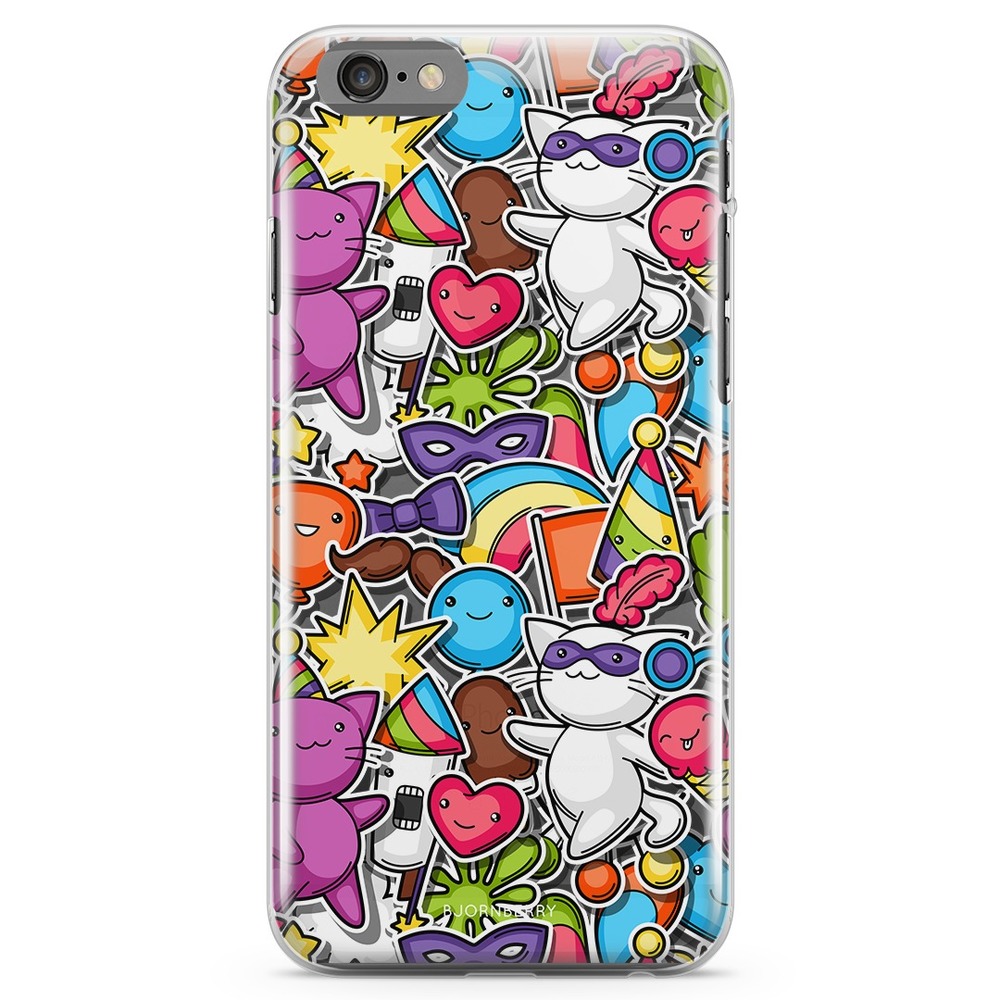iPhone 6/6s TPU Case - Cute Stickers