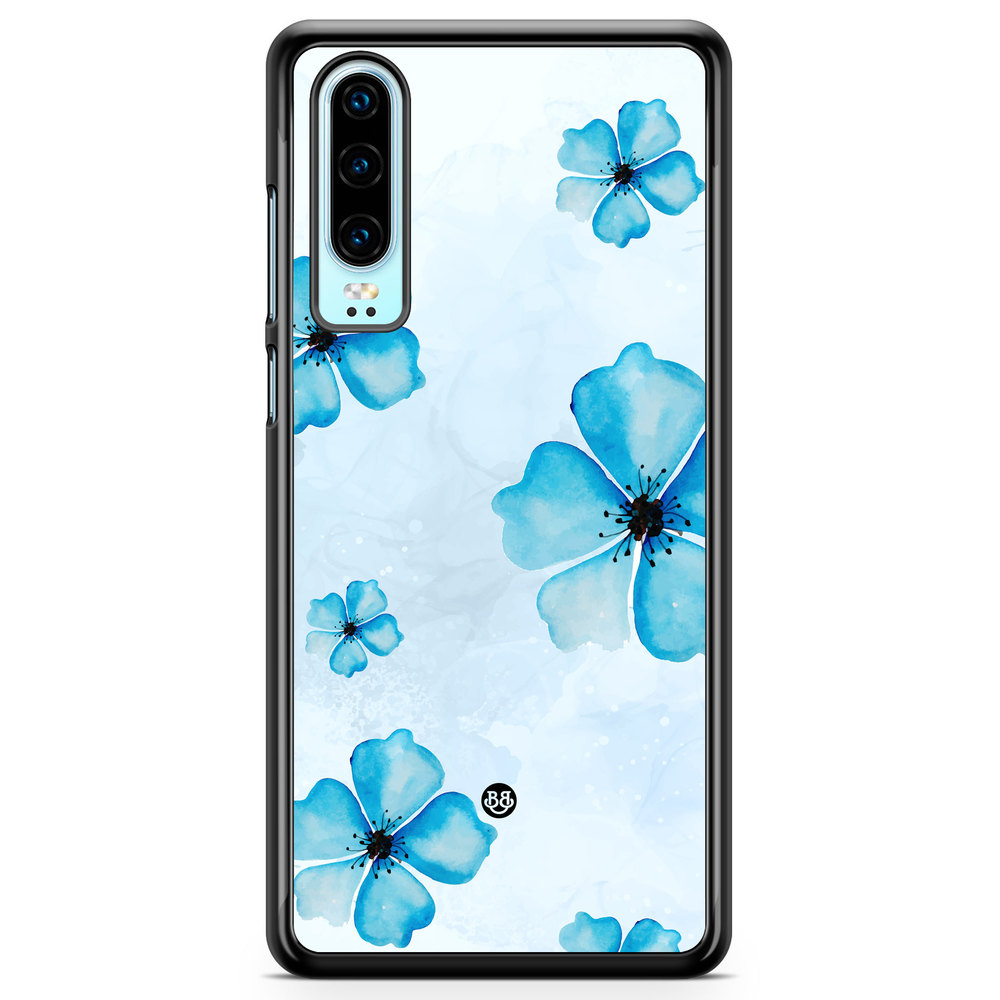 Huawei P30 Case - WILD BLOOM - Blue Bloom