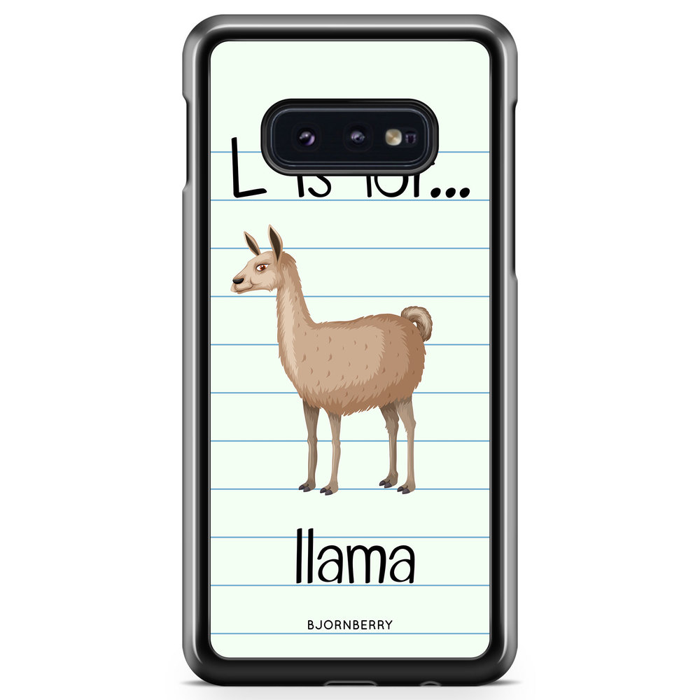 Samsung Galaxy S10e Case - L Is For Llama