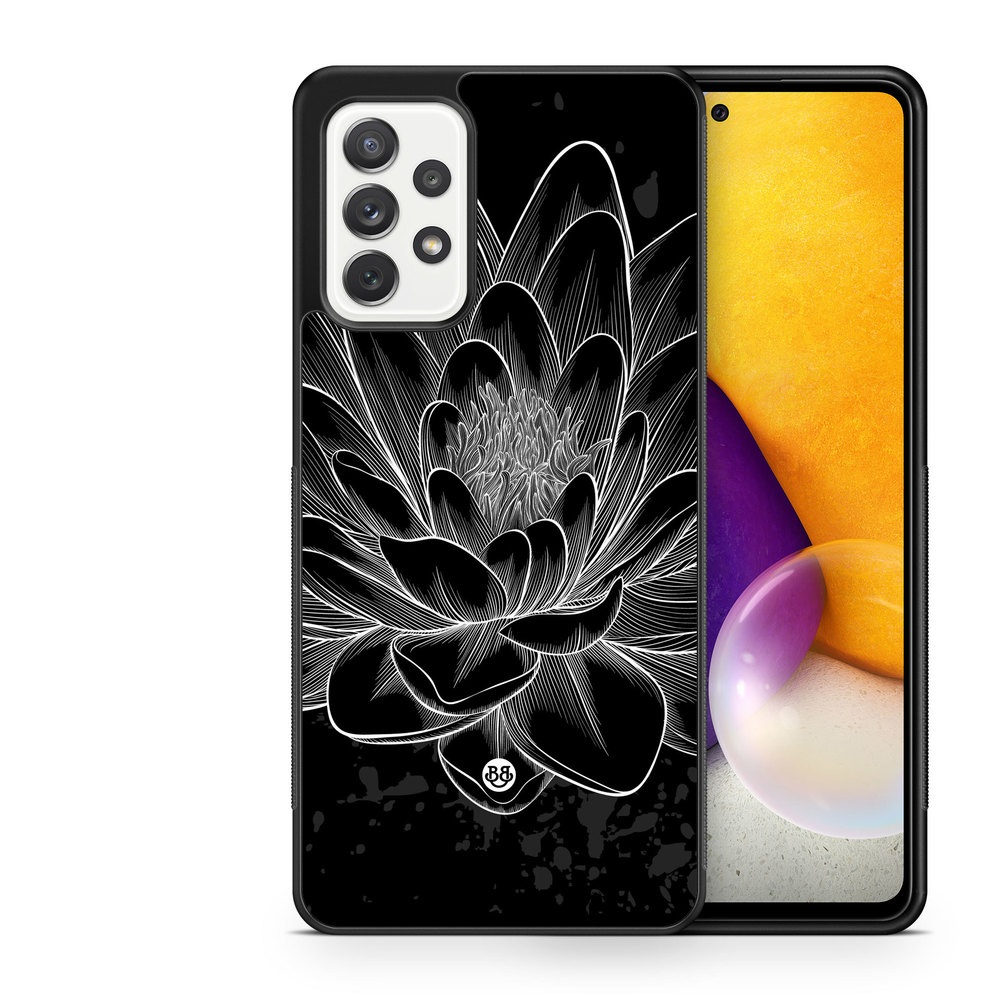Samsung Galaxy A52/A52s 5G Case - Black/White Lotus