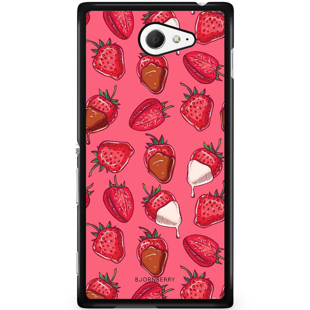 Sony Xperia M2 Aqua Case - Strawberry Chocolate