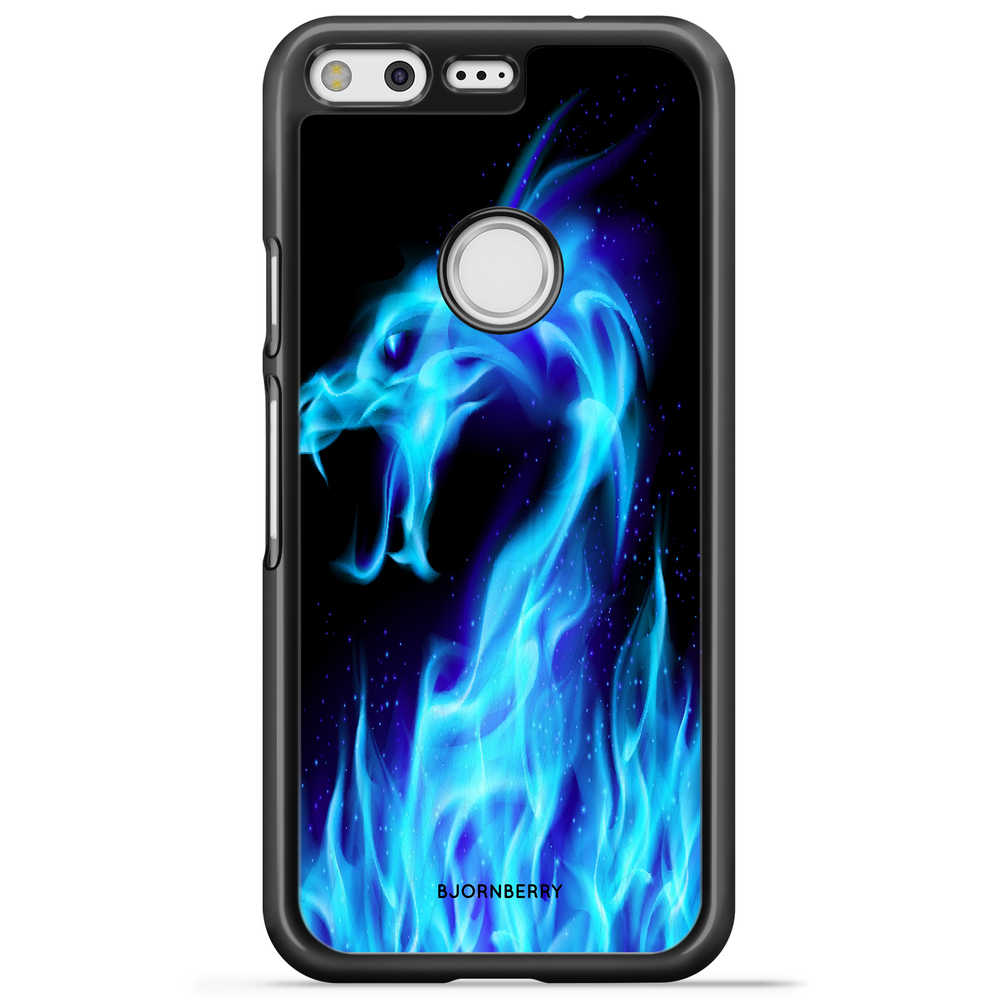 Google Pixel Case - Blue Flames Dragon
