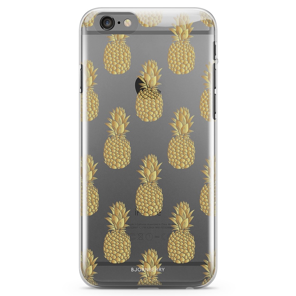 iPhone 6/6s TPU Case - Gold Pineapples