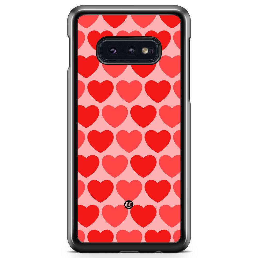 Samsung Galaxy S10e Case - Red Hearts