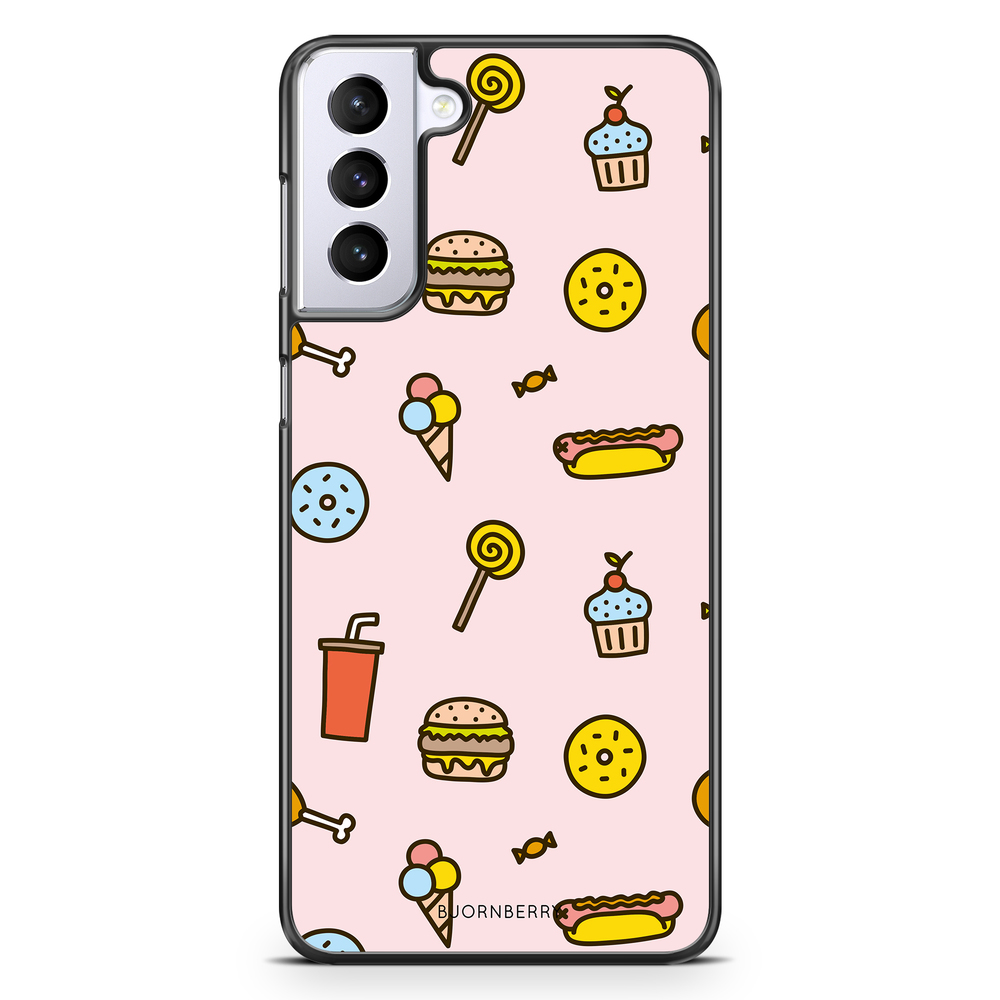 Samsung Galaxy S21 Plus Case - Junk Food Pattern