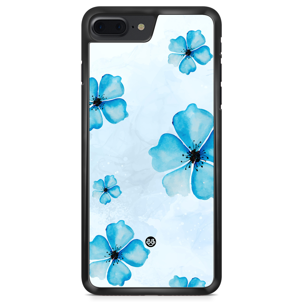 iPhone 8 Plus Case - WILD BLOOM - Blue Bloom