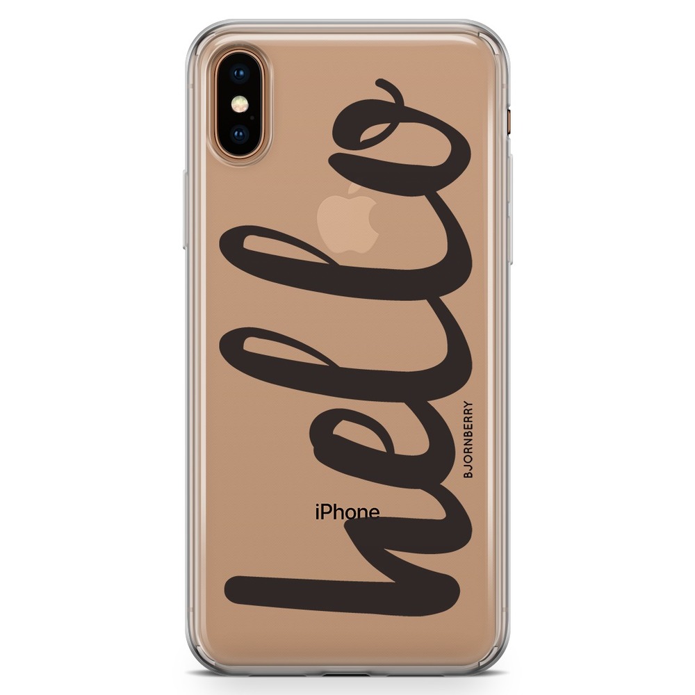iPhone Xs Max Fashion Case - Hello Black