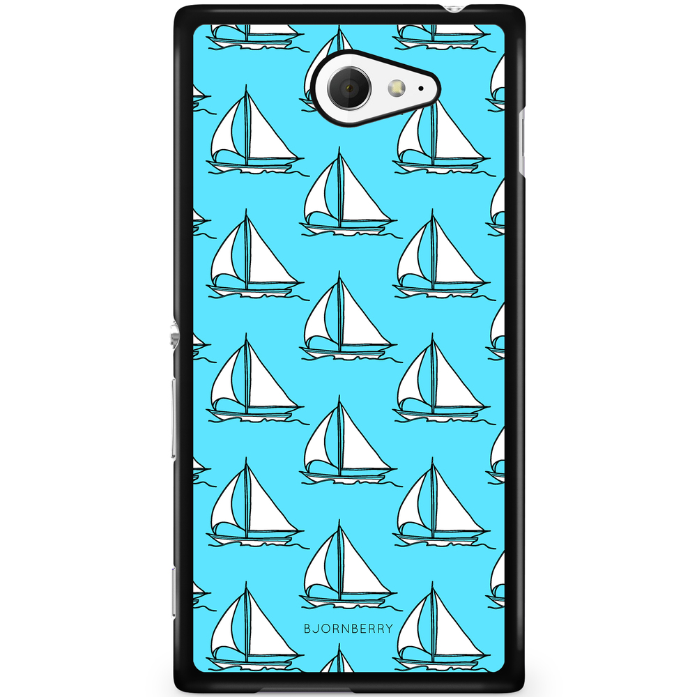 Sony Xperia M2 Aqua Case - Sailboat Pattern