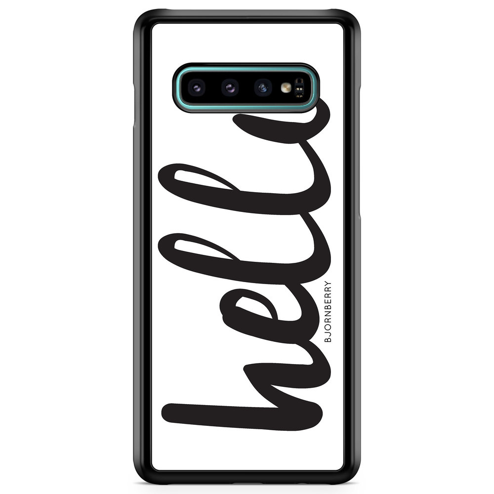 Samsung Galaxy S10 Case - Hello Black