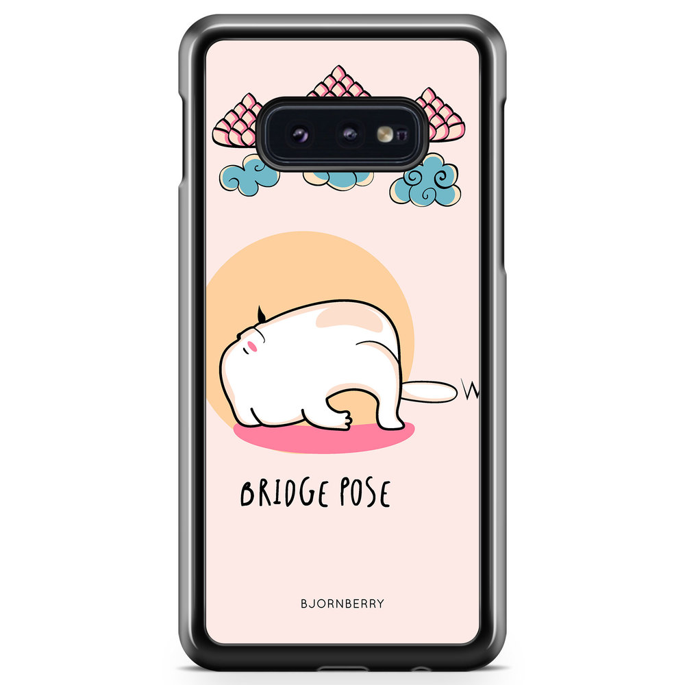 Samsung Galaxy S10e Case - Yoga Cat Bridge Pose