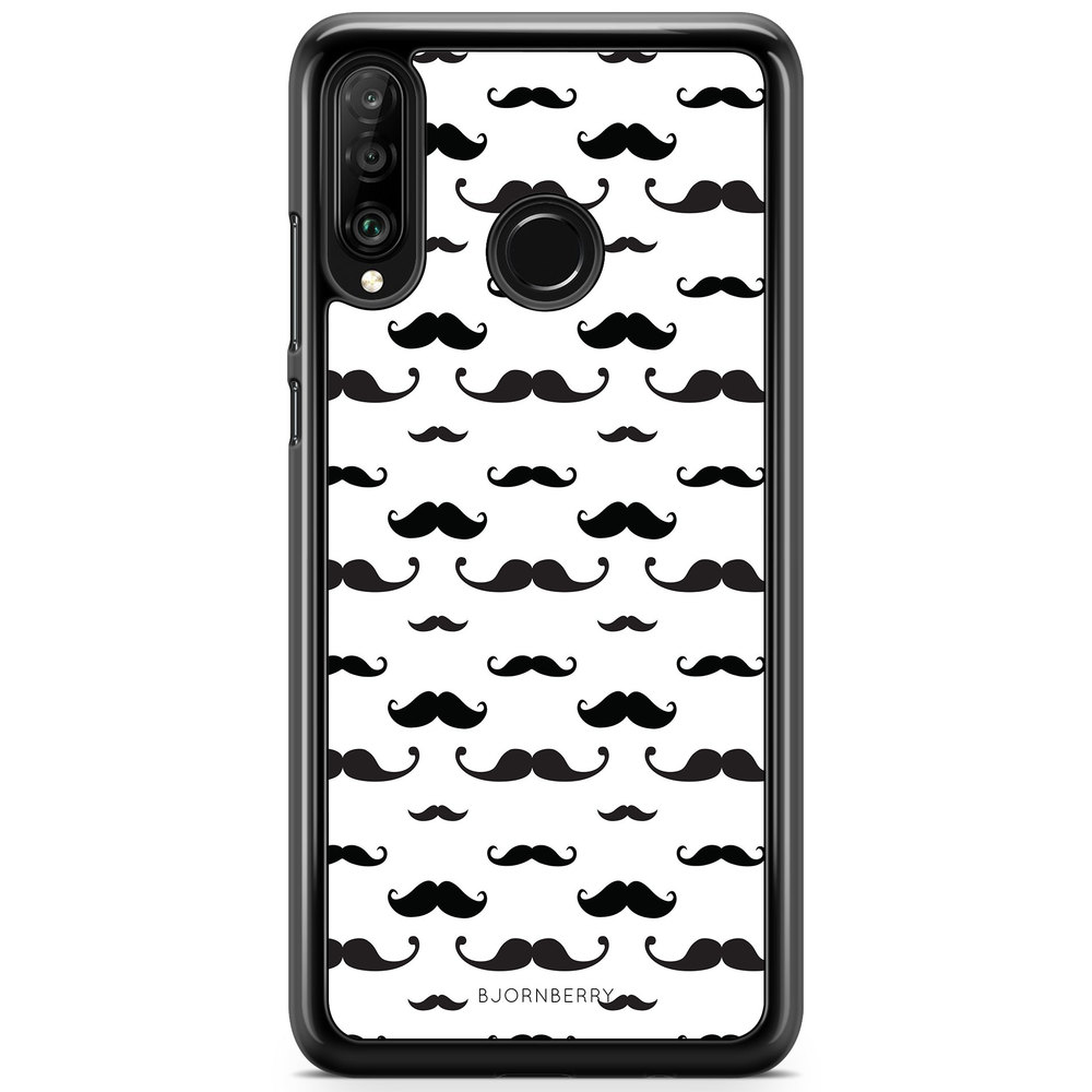 Huawei P30 Lite Case - Mustache Pattern