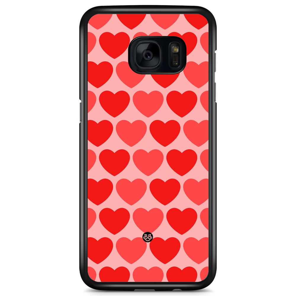 Samsung Galaxy S7 Case - Red Hearts