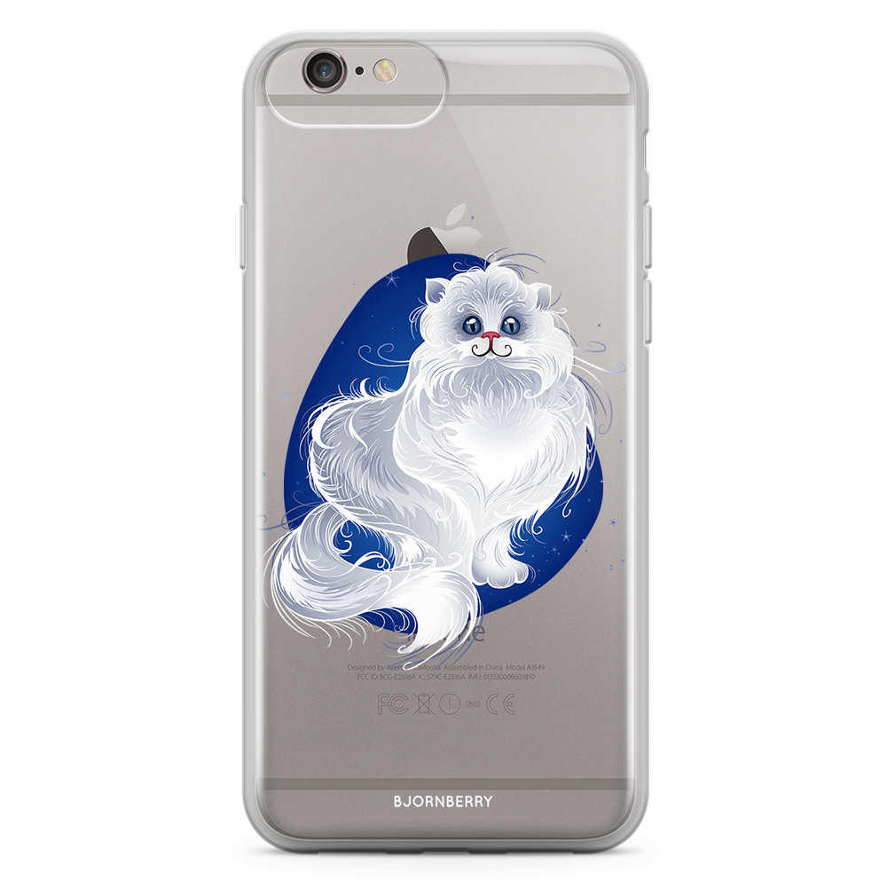 iPhone 6 Plus/6s Plus Fashion Case - White Cat