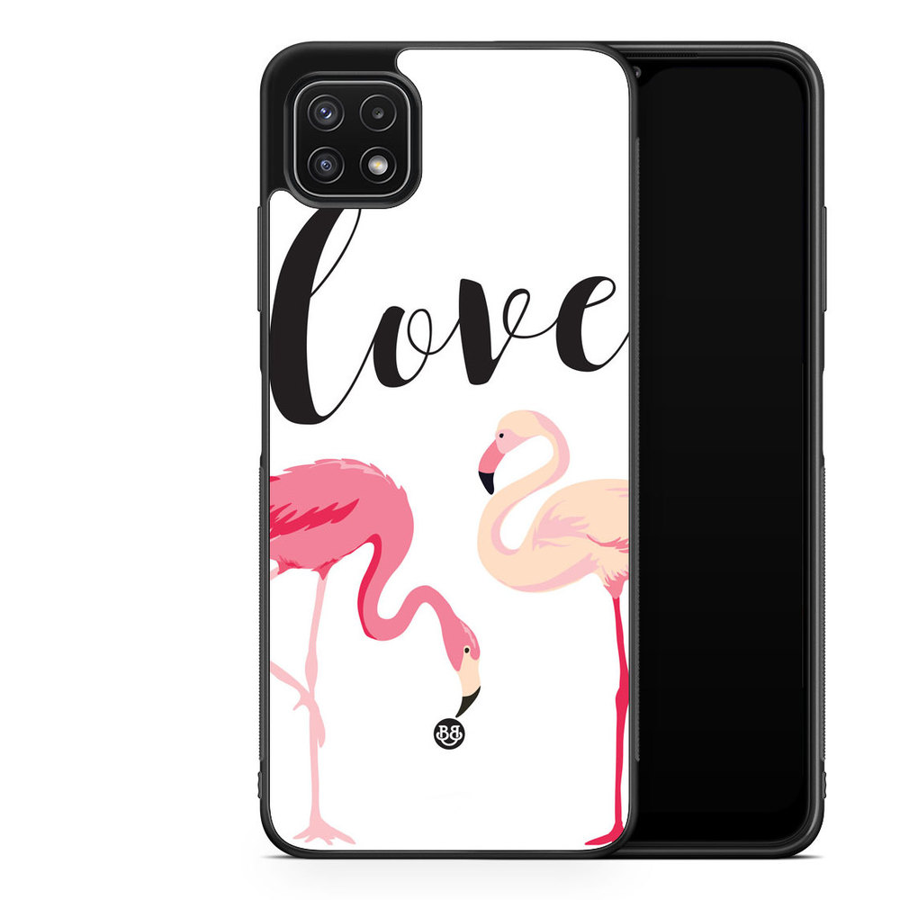 Samsung Galaxy A22 5G Case - Love Flamingo
