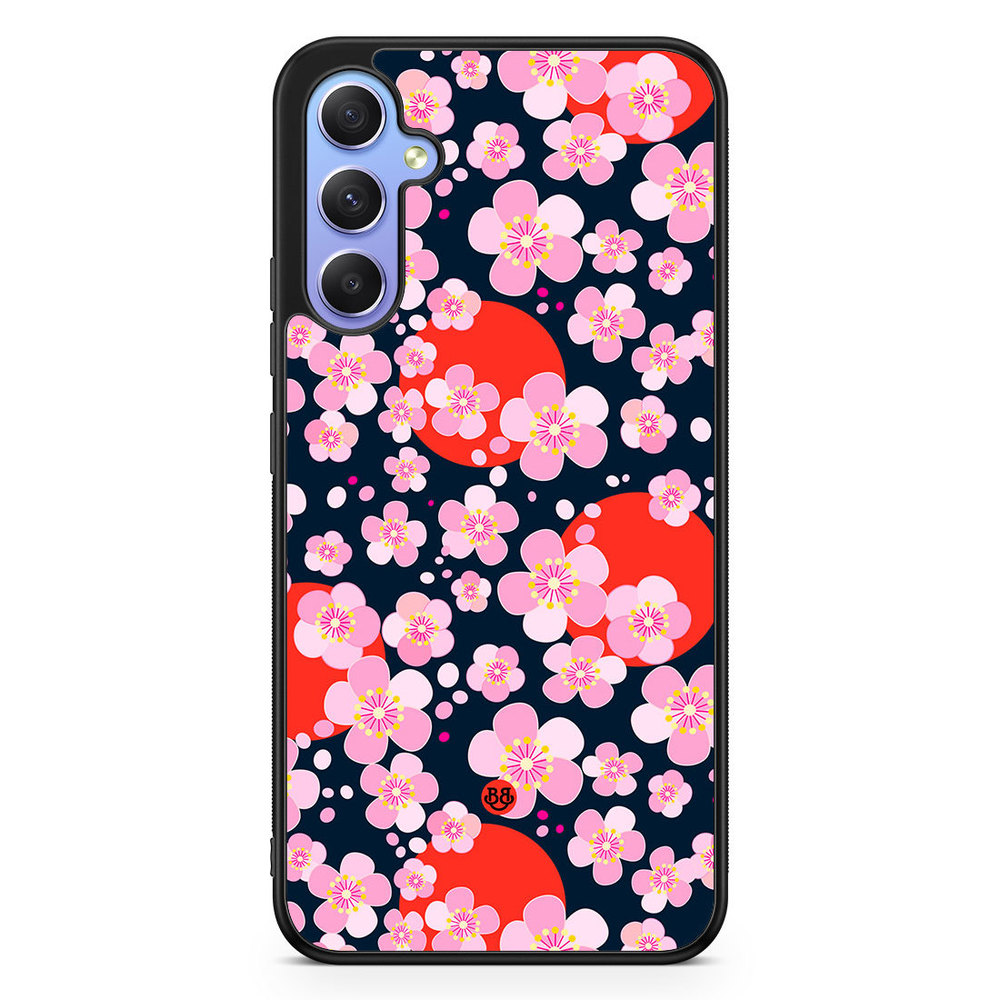 Samsung Galaxy A34 5G Case - Japanese Flowers