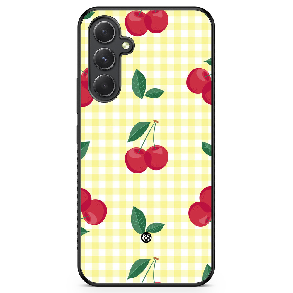 Samsung Galaxy A54 5G Skal - SUMMER GARDEN - Cherry Kiss | Mobilskal & Mobilfodral BJORNBERRY