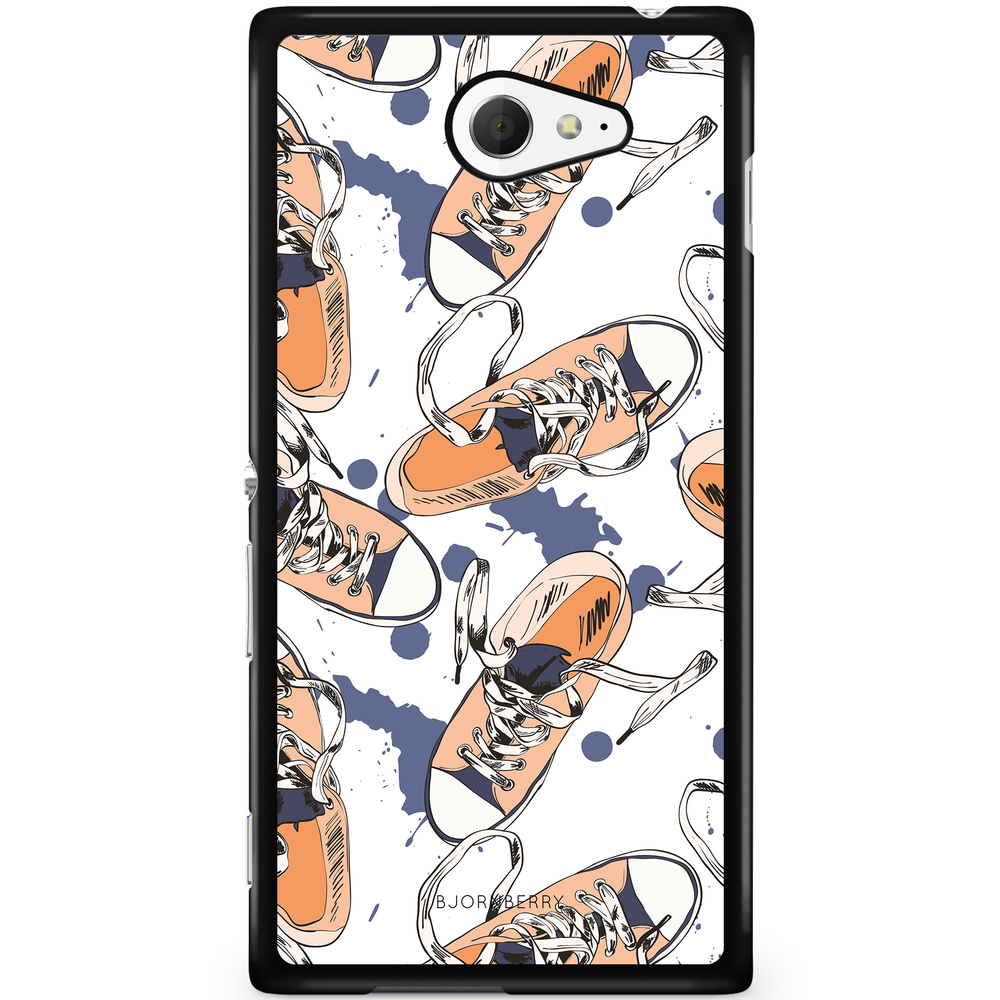 Sony Xperia M2 Aqua Case - Shoes Pattern