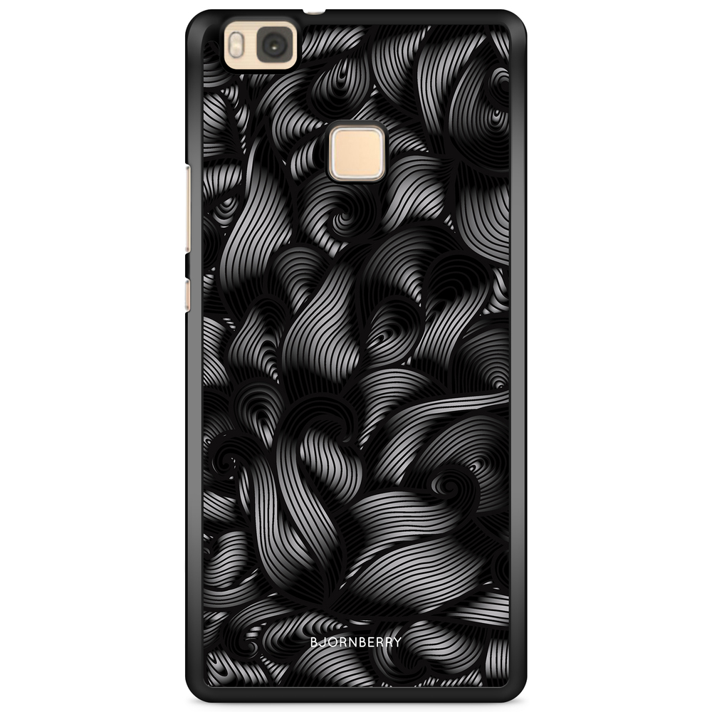 Huawei P9 Lite Case - Black Waves