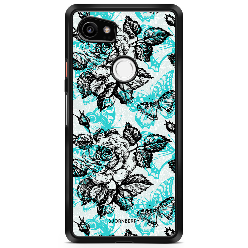 Google Pixel 2 XL Case - Roses & Butterflies