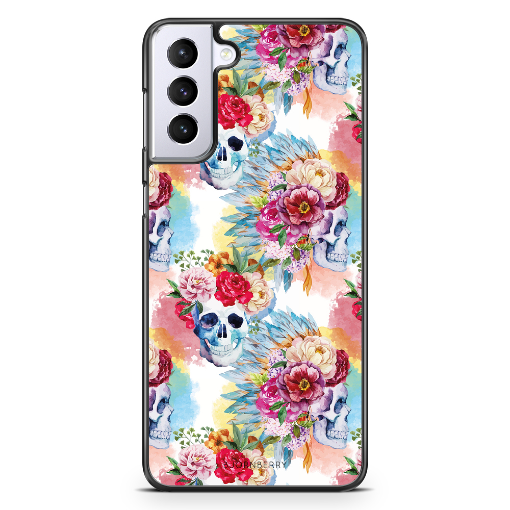 Samsung Galaxy S21 Plus Case - Skulls And Flowers